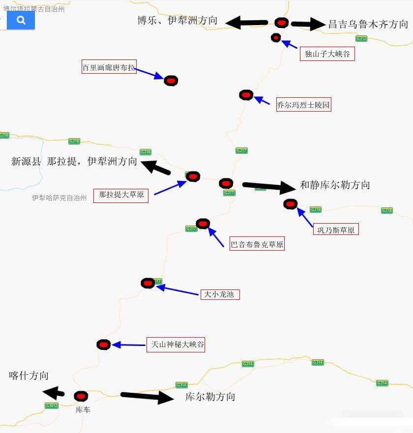 独库公路地理位置