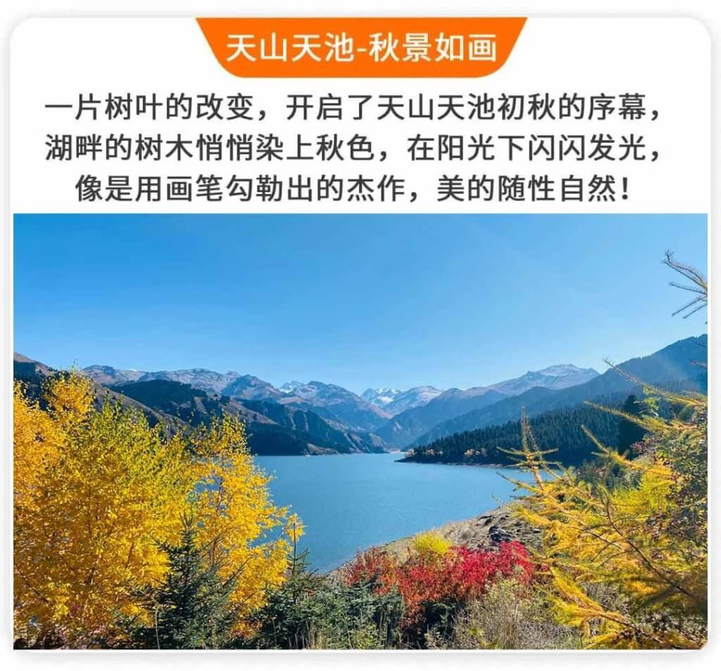 天山天池秋天