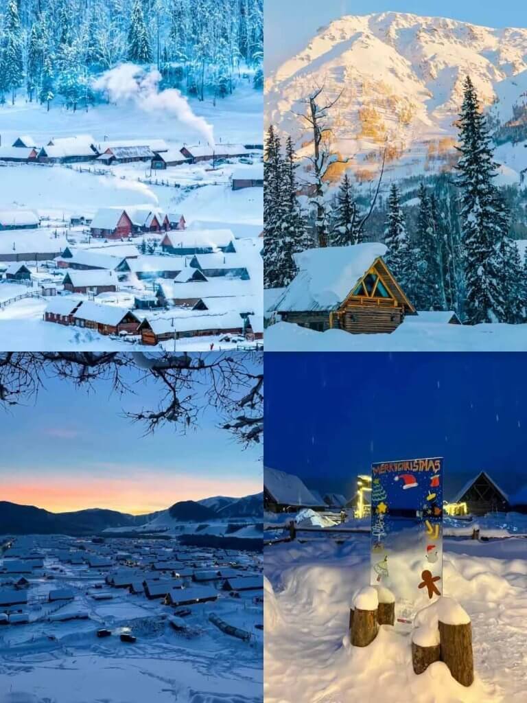 新疆北疆阿勒泰冬天