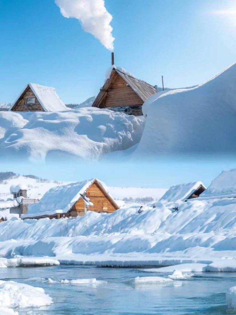 新疆阿勒泰冬天