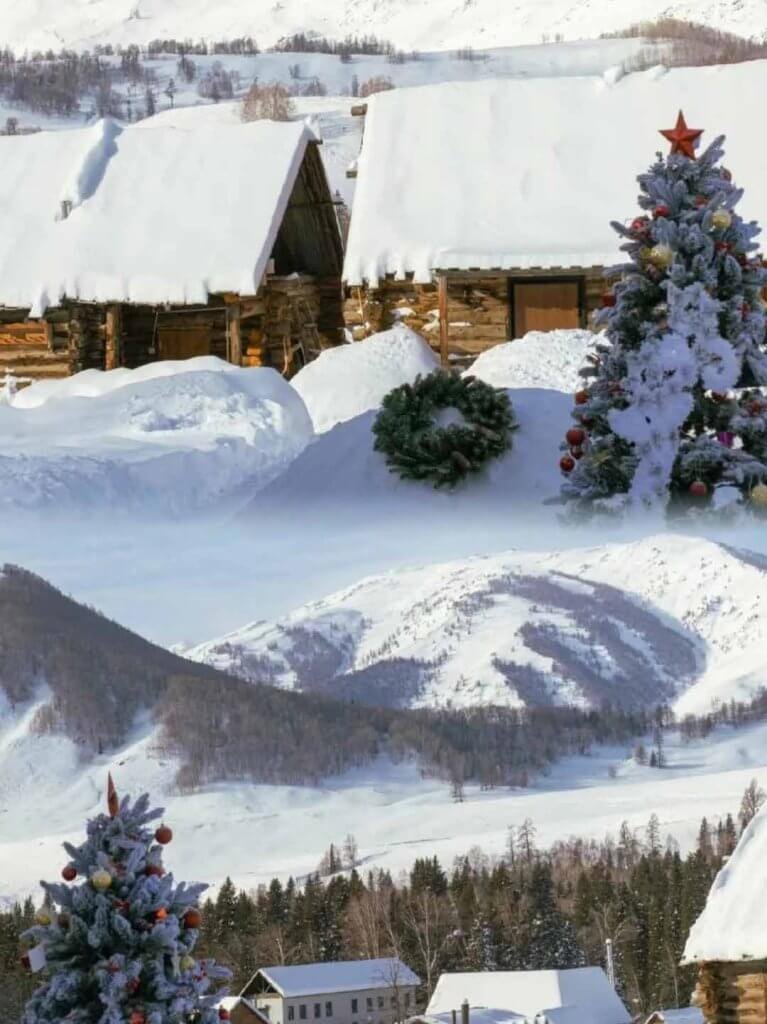 新疆阿勒泰冬天