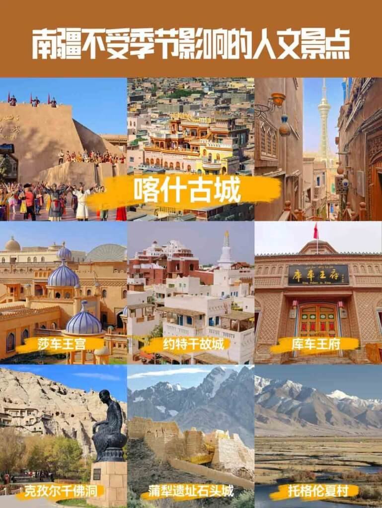 南疆不受季节影响的景点